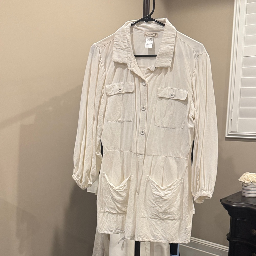 L*Space Cream Linen romper